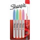 Sharpie 2065402 marcador permanente Fibre tip Azul, Verde, Naranja, Rosa 4 pieza(s)